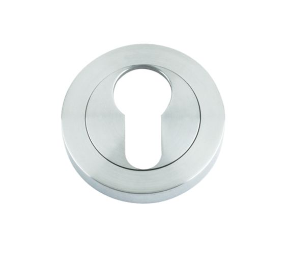 Euro Profile Escutcheon – 50mm – Satin Chrome