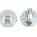 Bathroom Turn & Release, Satin Chrome