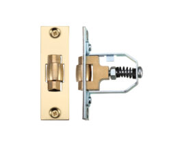 Adjustable Roller Latch (76mm), Polished Brass
