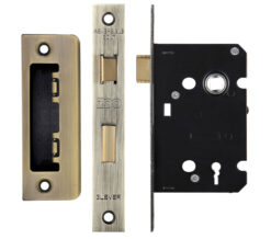 3 Lever Contract Sash Lock (64mm OR 76mm), Florentine Bronze