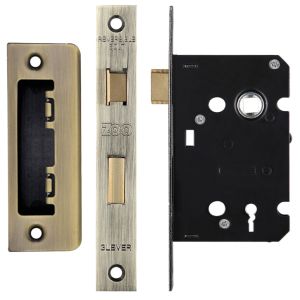 3 Lever Contract Sash Lock (64mm OR 76mm), Florentine Bronze