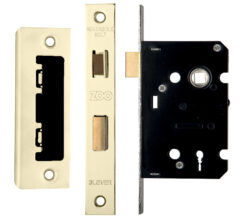 3 Lever Contract Sash Lock (64mm OR 76mm), PVD Stainless Brass