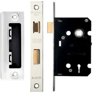 3 Lever Contract Sash Lock (64mm OR 76mm), Satin Stainless Steel