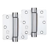 3.5" Spring Hinge Plus Slave Pack, Polished Stainless Steel