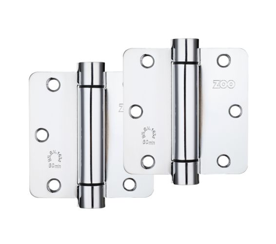3.5″ Spring Hinge Plus Slave Pack, Polished Stainless Steel