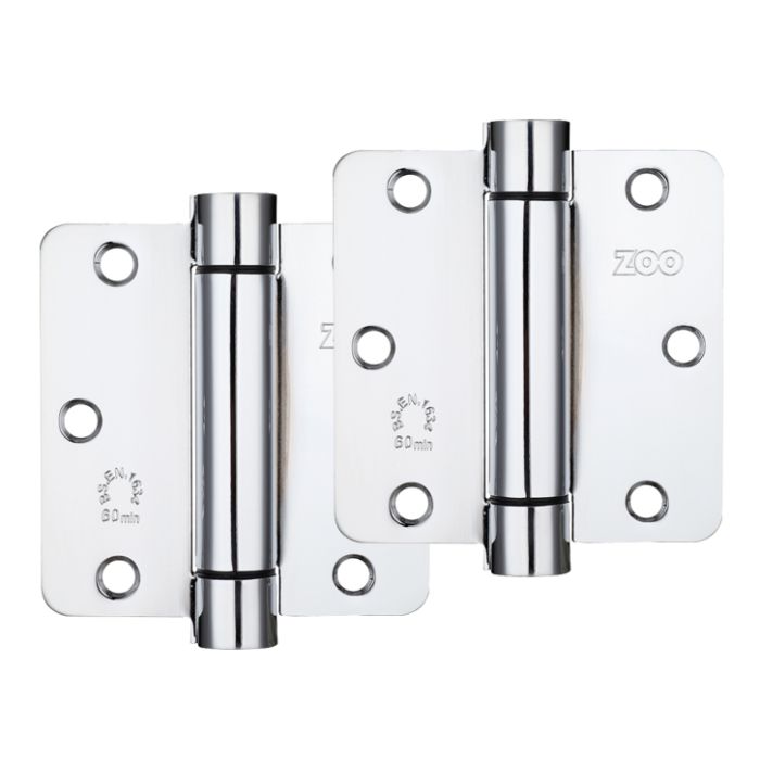 3.5″ Spring Hinge Plus Slave Pack, Polished Stainless Steel