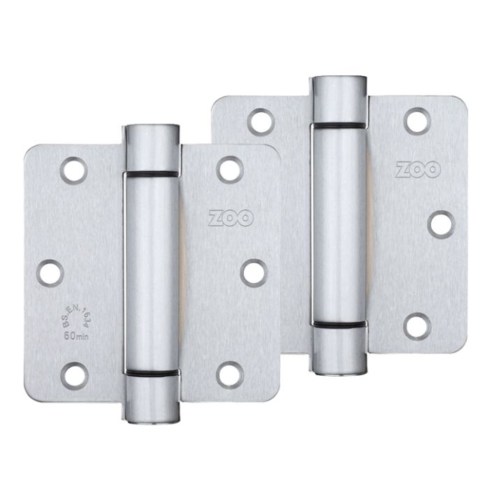 3.5″ Spring Hinge Plus Slave Pack, Satin Stainless Steel