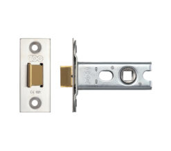 Double Sprung Tubular Latches (Bolt Through) - Stainless Steel Finish