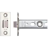 Heavy Duty Double Sprung Tubular Latches (Bolt Through) - Stainless Steel Finish