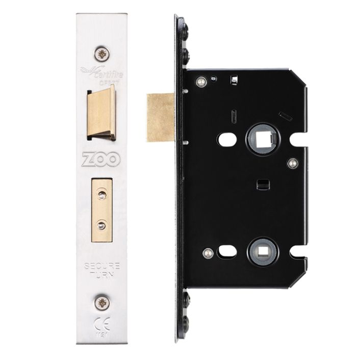 Bathroom Lock (67.5mm OR 79.5mm), Satin Stainless Steel