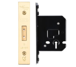 3 Lever Dead Lock (67.5mm OR 79.5mm), PVD Stainless Brass