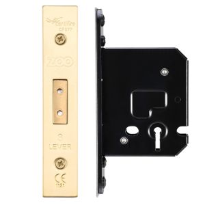 3 Lever Dead Lock (67.5mm OR 79.5mm), PVD Stainless Brass