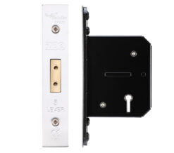 5 Lever Dead Lock (67.5mm OR 79.5mm), Satin Stainless Steel