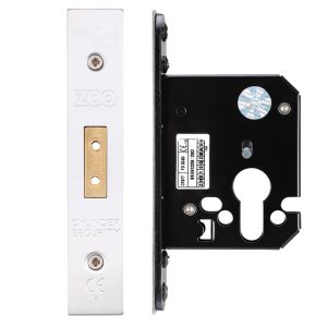 Euro Dead Lock (67.5mm OR 79.5mm), Satin Stainless Steel