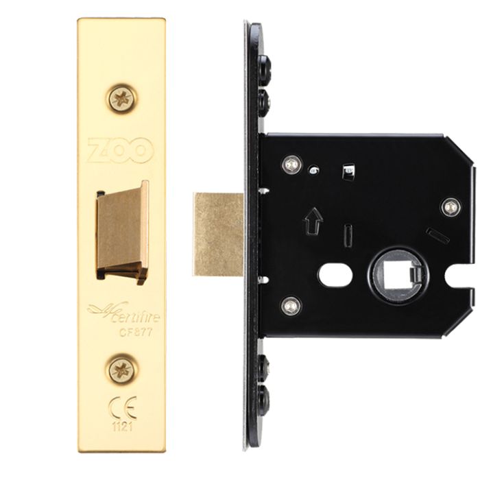 Flat Latch (67.5mm, 79.5mm OR 105.5mm), PVD Stainless Brass