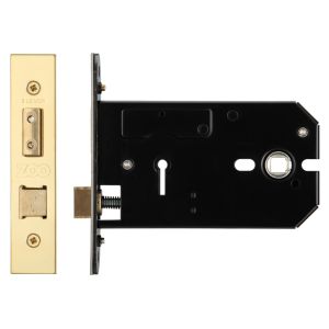 3 Lever Horizontal Lock (127mm OR 152mm), PVD Stainless Brass