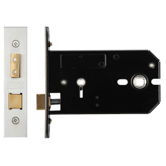 Horizontal Bathroom Lock (127mm OR 152mm), Satin Stainless Steel