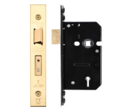 3 Lever Sash Lock (67.5mm OR 79.5mm), PVD Stainless Brass