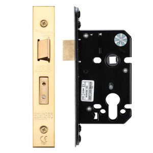 Euro Sash Lock (67.5mm OR 79.5mm), PVD Stainless Brass