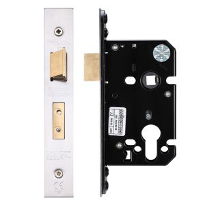 Euro Sash Lock (67.5mm OR 79.5mm), Satin Stainless Steel