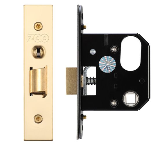 UK Replacement Oval Night Latch (65.5mm OR 78mm), PVD Stainless Brass