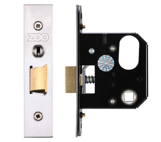 Zoo Hardware UK Replacement Oval Night Latch (65.5mm OR 78mm) – Satin Stainless Steel