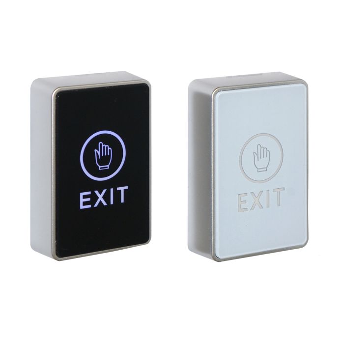 Single Gang Touch Sensitive Exit Button – Black