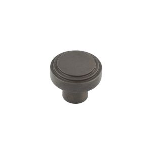Frelan Hardware Hoxton Cropley Stepped Cupboard Door Knob (30mm), Dark Bronze – HOX1030DB