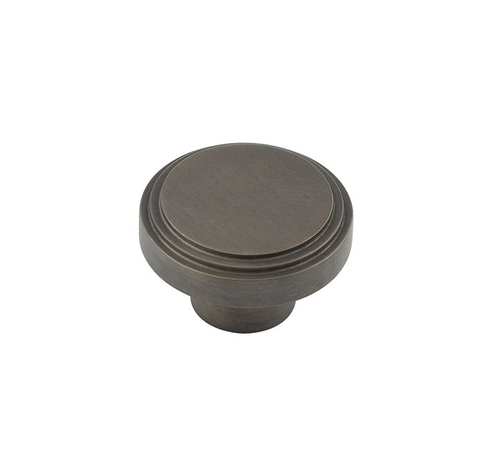 Frelan Hardware Hoxton Cropley Stepped Cupboard Door Knob (40mm), Dark Bronze – HOX10400DB