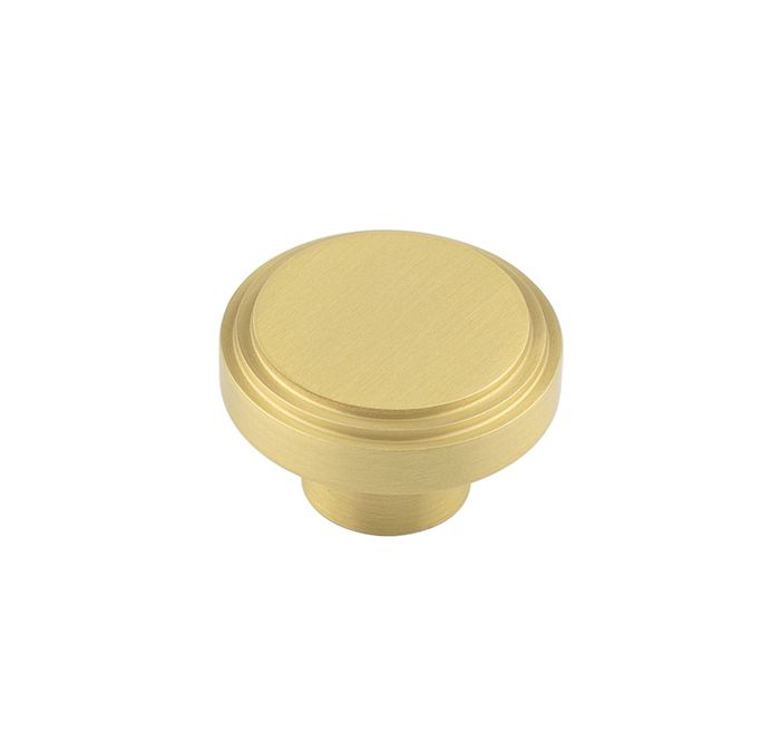 Frelan Hardware Hoxton Cropley Stepped Cupboard Door Knob (40mm), Satin Brass – HOX1040SB