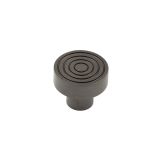 Frelan Hardware Hoxton Murray Reeded Cupboard Door Knob (30mm), Dark Bronze - HOX1130DB