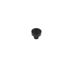Frelan Hardware Hoxton Murray Reeded Cupboard Door Knob (30mm), Matt Black - HOX1130MB