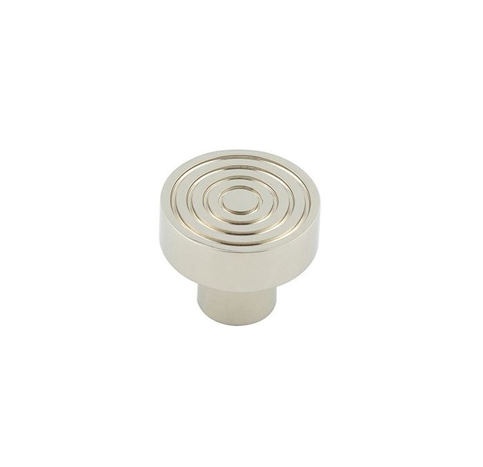 Frelan Hardware Hoxton Murray Reeded Cupboard Door Knob (30mm), Polished Nickel – HOX1130PN