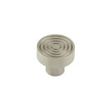 Frelan Hardware Hoxton Murray Reeded Cupboard Door Knob (30mm), Satin Nickel - HOX1130SN