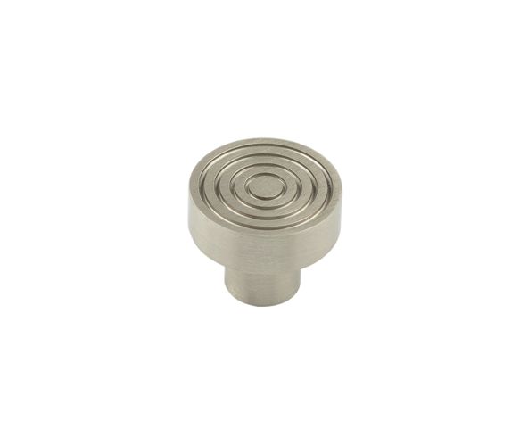 Frelan Hardware Hoxton Murray Reeded Cupboard Door Knob (30mm), Satin Nickel – HOX1130SN