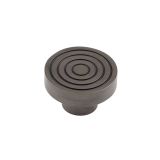 Frelan Hardware Hoxton Murray Reeded Cupboard Door Knob (40mm), Dark Bronze - HOX1140DB