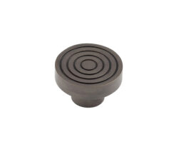 Frelan Hardware Hoxton Murray Reeded Cupboard Door Knob (40mm), Dark Bronze - HOX1140DB