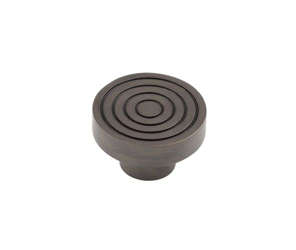 Frelan Hardware Hoxton Murray Reeded Cupboard Door Knob (40mm), Dark Bronze – HOX1140DB