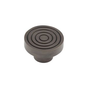 Frelan Hardware Hoxton Murray Reeded Cupboard Door Knob (40mm), Dark Bronze – HOX1140DB