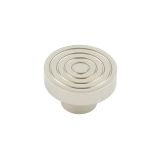 Frelan Hardware Hoxton Murray Reeded Cupboard Door Knob (40mm), Polished Nickel - HOX1140PN