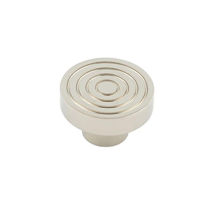 Frelan Hardware Hoxton Murray Reeded Cupboard Door Knob (40mm), Polished Nickel – HOX1140PN
