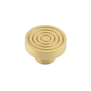Frelan Hardware Hoxton Murray Reeded Cupboard Door Knob (40mm), Satin Brass – HOX1140SB