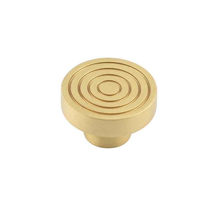 Frelan Hardware Hoxton Murray Reeded Cupboard Door Knob (40mm), Satin Brass – HOX1140SB