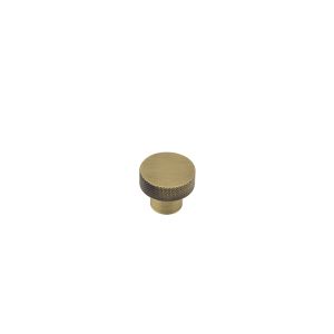 Frelan Hardware Hoxton Wenlock Diamond Knurled Cupboard Door Knob (30mm), Antique Brass – HOX130AB
