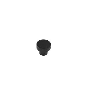 Frelan Hardware Hoxton Wenlock Diamond Knurled Cupboard Door Knob (30mm), Matt Black – HOX130MB