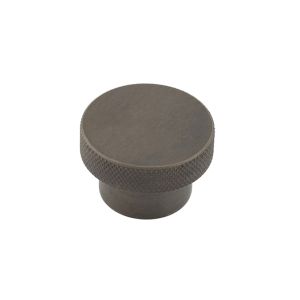 Frelan Hardware Hoxton Wenlock Diamond Knurled Cupboard Door Knob (40mm), Dark Bronze – HOX140DB