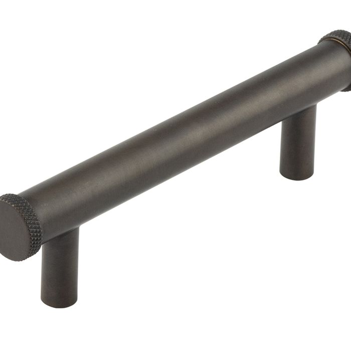 Frelan Hardware Hoxton Wenlock Diamond Knurled End Cap Cabinet Pull Handle (96mm), Dark Bronze – HOX150DB