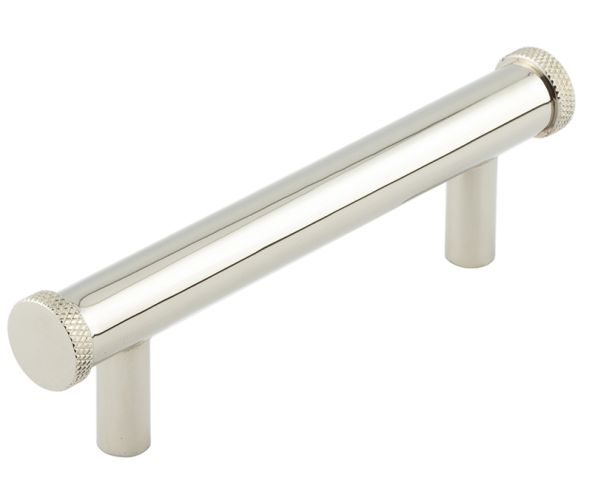Frelan Hardware Hoxton Wenlock Diamond Knurled End Cap Cabinet Pull Handle (96mm), Polished Nickel – HOX150PN