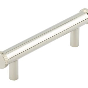 Frelan Hardware Hoxton Wenlock Diamond Knurled End Cap Cabinet Pull Handle (96mm), Polished Nickel – HOX150PN