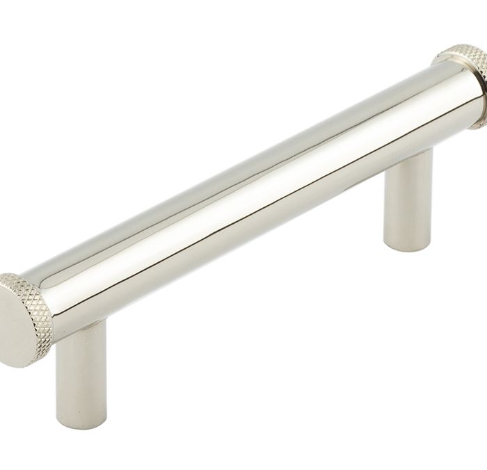 Frelan Hardware Hoxton Wenlock Diamond Knurled End Cap Cabinet Pull Handle (96mm), Polished Nickel – HOX150PN